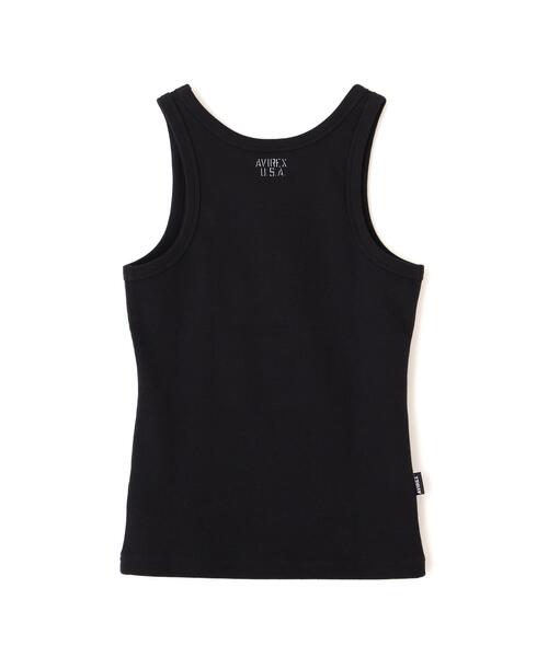 AVIREX（アヴィレックス）の「《DAILY/WOMAN》RIB TANK TOP（タンクトップ・レディース・ブラック/ホワイト・M/S）」の13枚目の写真