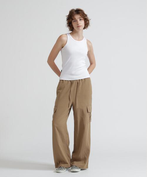 AVIREX（アヴィレックス）の「《DAILY/WOMAN》RIB TANK TOP（タンクトップ・レディース・ブラック/ホワイト・M/S）」の16枚目の写真