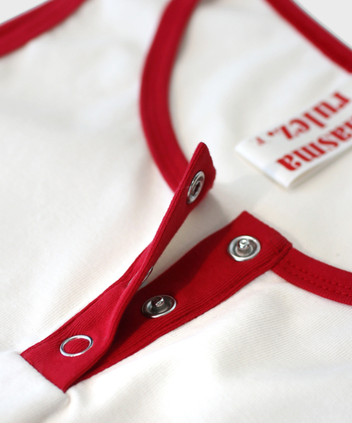 MASMARULEZ APPAREL(マスマルールズ アパレル)の「Color Trim Henry Neck Sleeveless Top_2 Colors(Tシャツ/カットソー・レディース・レッド/ネイビー・ONE SIZE)」の9枚目の写真
