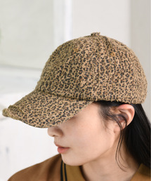 neos（ネオス）の「【neos】レオパード柄 CAP キャップ 帽子 ダメージ加工 ヴィンテージライク アニマル柄 ローキャップ メンズ レディース ユニセックス（キャップ）」