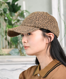 EFFECTION（エフェクション）の「【neos】レオパード柄 CAP キャップ 帽子 ダメージ加工 ヴィンテージライク アニマル柄 ローキャップ メンズ レディース ユニセックス（キャップ）」