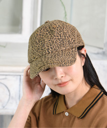 EFFECTION（エフェクション）の「【neos】レオパード柄 CAP キャップ 帽子 ダメージ加工 ヴィンテージライク アニマル柄 ローキャップ メンズ レディース ユニセックス（キャップ）」