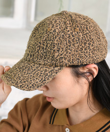 EFFECTION（エフェクション）の「【neos】レオパード柄 CAP キャップ 帽子 ダメージ加工 ヴィンテージライク アニマル柄 ローキャップ メンズ レディース ユニセックス（キャップ）」
