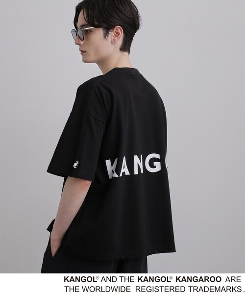 tk.TAKEO KIKUCHI(ティーケータケオキクチ)の「KANGOL バックプリントTシャツ(Tシャツ/カットソー・メンズ・ネイビー/ブラック/ホワイト・02/04/03)」の3枚目の写真