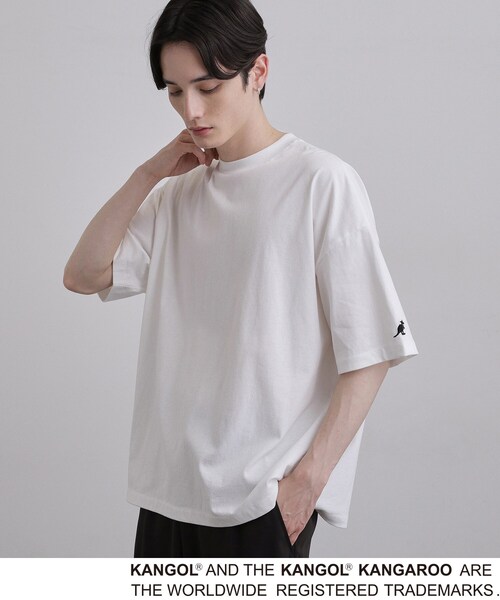tk.TAKEO KIKUCHI(ティーケータケオキクチ)の「KANGOL バックプリントTシャツ(Tシャツ/カットソー・メンズ・ネイビー/ブラック/ホワイト・02/04/03)」の4枚目の写真