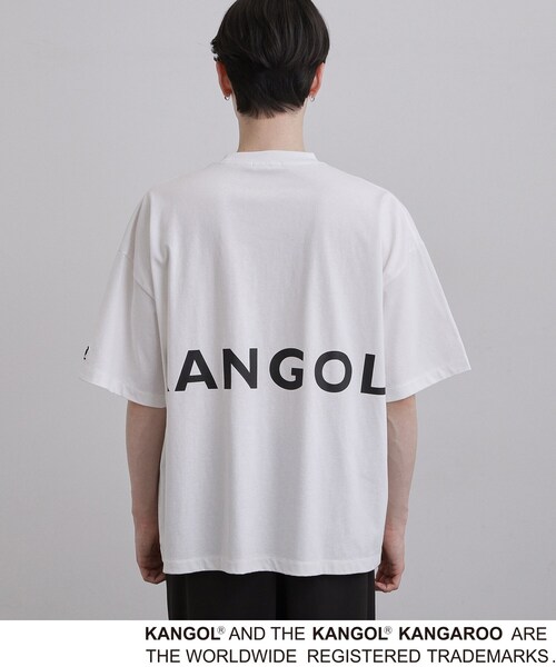 tk.TAKEO KIKUCHI(ティーケータケオキクチ)の「KANGOL バックプリントTシャツ(Tシャツ/カットソー・メンズ・ネイビー/ブラック/ホワイト・02/04/03)」の18枚目の写真