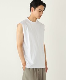 SHIPS Colors:〈抗菌防臭・接触冷感〉シルケット コットン ノースリーブ Tシャツ
