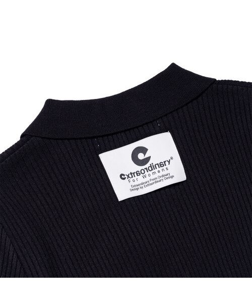 EXTRAORDINARY(エクストラオーディナリー)の「KNIT ZIP-UP BLACK(カーディガン/ボレロ・メンズ・その他・FREE)」の4枚目の写真