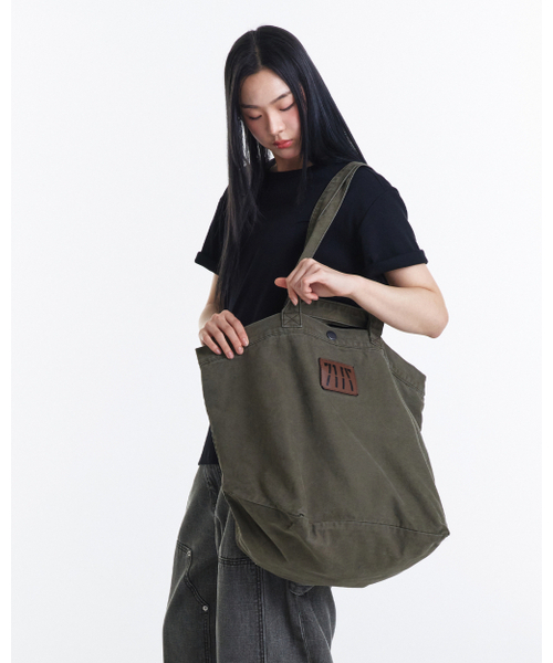 KICHUL（キチョル）の「247 Vintage Tote Bag (Khaki)（トートバッグ・レディース・その他・FREE）」の5枚目の写真