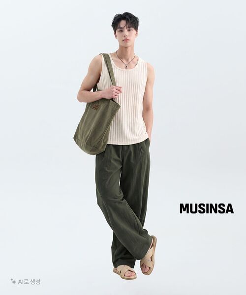 KICHUL（キチョル）の「247 Vintage Tote Bag (Khaki)（トートバッグ・レディース・その他・FREE）」の10枚目の写真