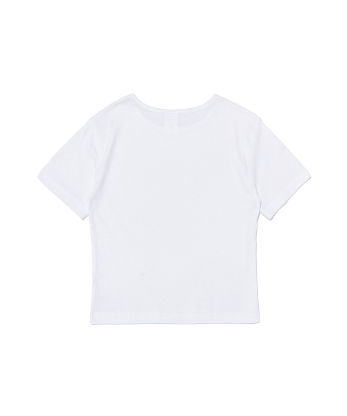 ROIDESROIS（ロワデロワ）の「ライクユー ミニマルレタリング クロップ 半袖Tシャツ (ホワイト)（Tシャツ/カットソー・レディース・その他・FREE）」の6枚目の写真