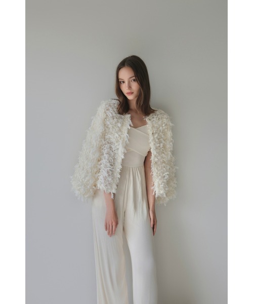 AMOMMA(アモマ)の「DRAPE PEPLUM TOP(Tシャツ/カットソー・レディース・ブラック/アイボリー/グレー・FREE)」の5枚目の写真