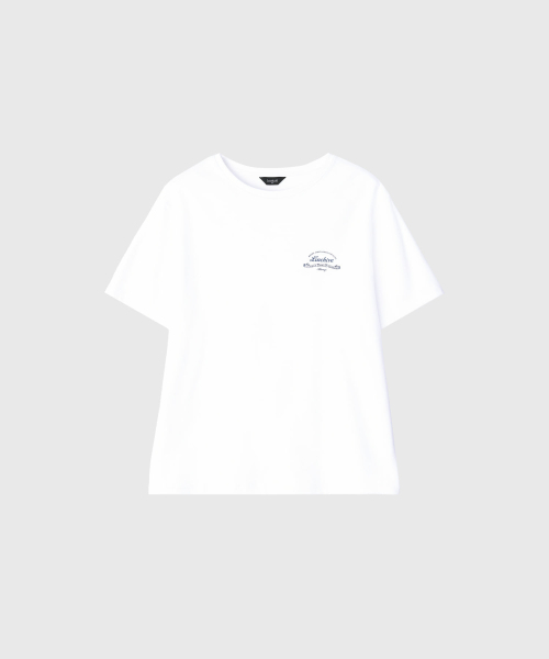 LOOKAST（ルックキャスト）の「[ユニセックス]リブレタリングTシャツ_ホワイト / RIV LETTERING T-SHIRT_WHITE（Tシャツ/カットソー・メンズ・ホワイト・SMALL/MEDIUM/LARGE/X-LARGE）」の6枚目の写真