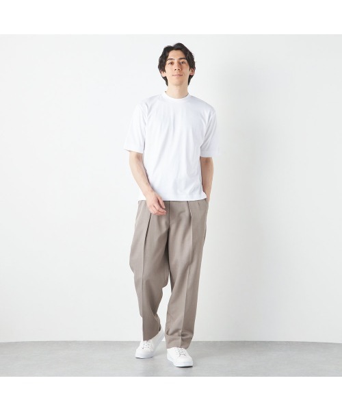 SUIT SELECT(スーツセレクト)の「【スーツ屋が作った】ビズTシャツ/「汗じみ防止」(Tシャツ/カットソー・メンズ・グレー/ブルー/ホワイト/ピンク・SMALL/MEDIUM/LARGE/X-LARGE)」の18枚目の写真
