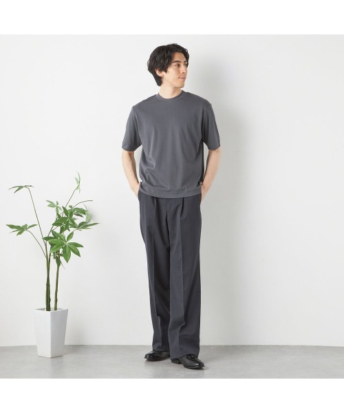SUIT SELECT(スーツセレクト)の「【スーツ屋が作った】ビズTシャツ/「汗じみ防止」(Tシャツ/カットソー・メンズ・グレー/ブルー/ホワイト/ピンク・SMALL/MEDIUM/LARGE/X-LARGE)」の19枚目の写真