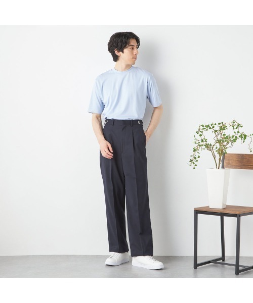 SUIT SELECT(スーツセレクト)の「【スーツ屋が作った】ビズTシャツ/「汗じみ防止」(Tシャツ/カットソー・メンズ・グレー/ブルー/ホワイト/ピンク・SMALL/MEDIUM/LARGE/X-LARGE)」の20枚目の写真