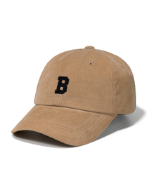 BUTDEEP（バッドディープ）の「CORDUROY B LOGO CURVED CAP-BEIGE（キャップ）」