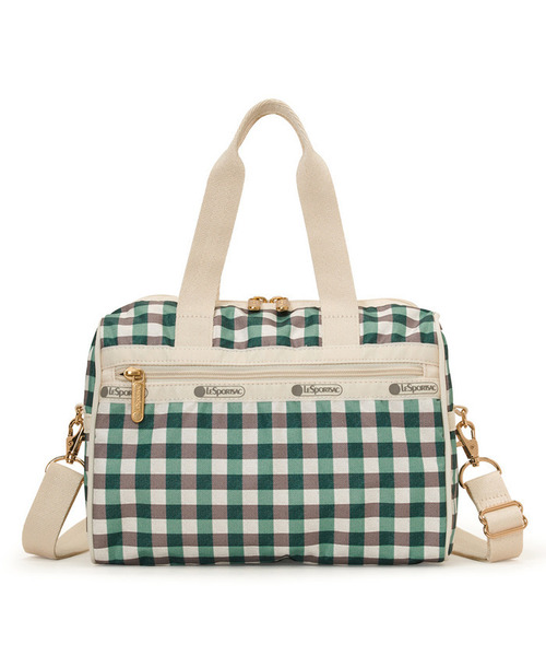 LeSportsac(レスポートサック)の「EVERYDAY SM SATCHEL フォレストギンガム(ショルダーバッグ・レディース・グリーン・FREE)」の7枚目の写真