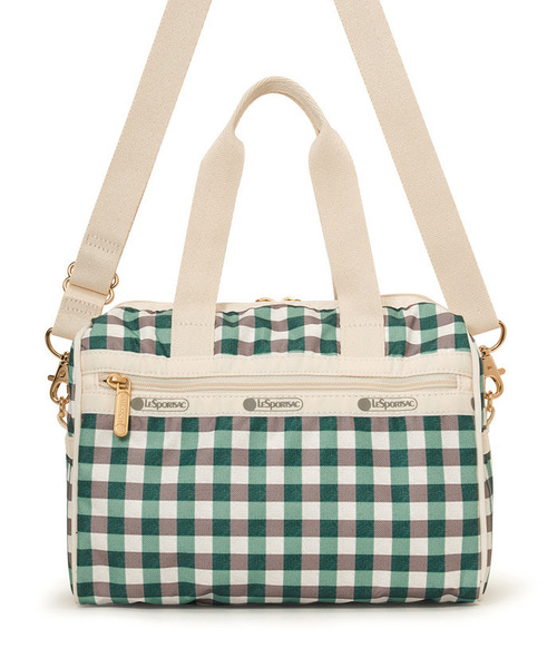 LeSportsac(レスポートサック)の「EVERYDAY SM SATCHEL フォレストギンガム(ショルダーバッグ・レディース・グリーン・FREE)」の9枚目の写真