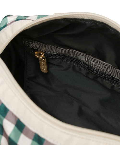 LeSportsac(レスポートサック)の「EVERYDAY SM SATCHEL フォレストギンガム(ショルダーバッグ・レディース・グリーン・FREE)」の2枚目の写真