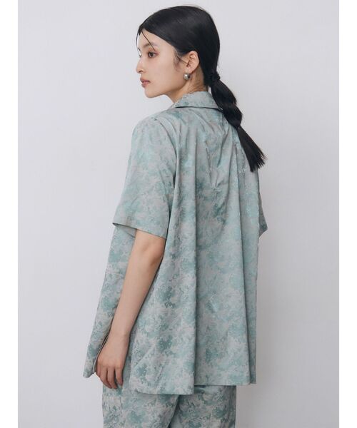 MURUA(ムルーア)の「【WEB限定】ジャガードフラワージャケット 夏服(テーラードジャケット・レディース・ミント/ブラック・FREE)」の20枚目の写真