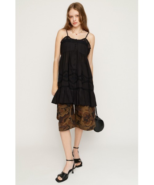 SLY(スライ)の「COTTON LACE CAMI TUNIC コットンレースキャミチュニック 夏服(チュニック・レディース・ホワイト/ブラック・FREE)」の6枚目の写真