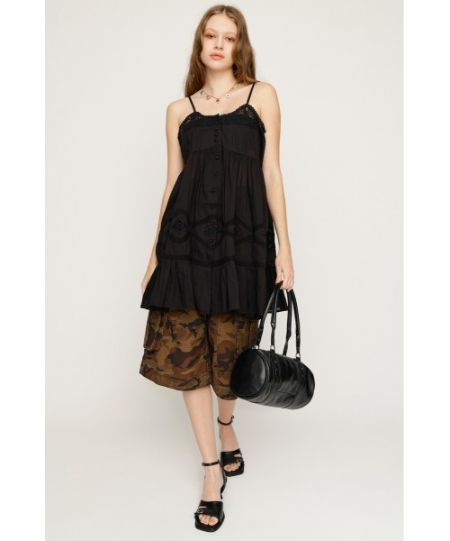 SLY(スライ)の「COTTON LACE CAMI TUNIC コットンレースキャミチュニック 夏服(チュニック・レディース・ホワイト/ブラック・FREE)」の7枚目の写真