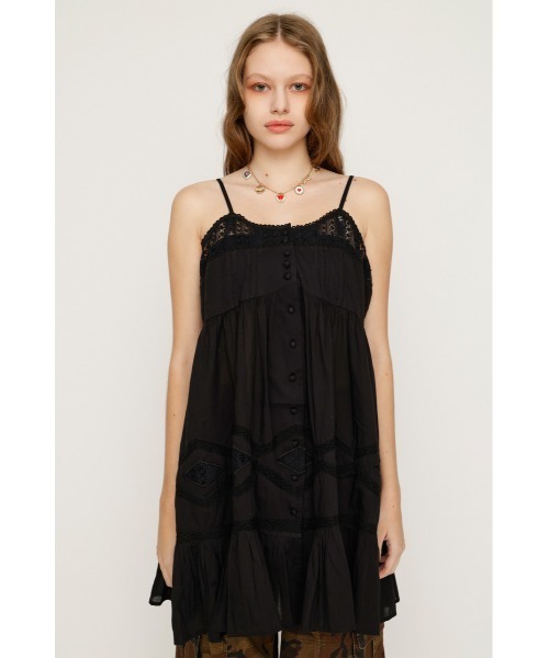 SLY(スライ)の「COTTON LACE CAMI TUNIC コットンレースキャミチュニック 夏服(チュニック・レディース・ホワイト/ブラック・FREE)」の9枚目の写真