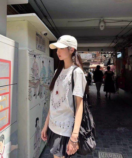 AVYL(アヴィル)の「セーフティピン ハートグラフィックTシャツ(Tシャツ/カットソー・レディース・ホワイト・M)」の16枚目の写真
