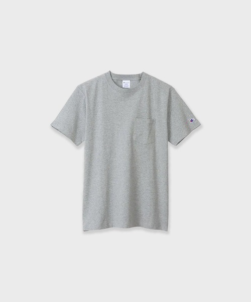 Champion(チャンピオン)の「Champion/ ロゴワッペン クルーネック 半袖ポケットTシャツ / C3-X357 秋服 冬服(Tシャツ/カットソー・メンズ・ホワイト/グレー/ブラック/ネイビー・M/L)」の3枚目の写真