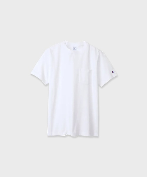 Champion(チャンピオン)の「Champion/ ロゴワッペン クルーネック 半袖ポケットTシャツ / C3-X357 秋服 冬服(Tシャツ/カットソー・メンズ・ホワイト/グレー/ブラック/ネイビー・M/L)」の1枚目の写真
