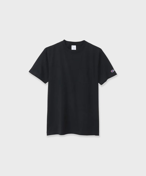 Champion(チャンピオン)の「Champion/ ロゴワッペン クルーネック 半袖ポケットTシャツ / C3-X357 秋服 冬服(Tシャツ/カットソー・メンズ・ホワイト/グレー/ブラック/ネイビー・M/L)」の2枚目の写真