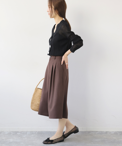 Torrazzo Donna(トラッゾドンナ)の「【TORRAZZO DONNA/トラッゾドンナ】クールタッチVネックニットカーディガン(カーディガン/ボレロ・レディース・ブラック/イエロー/ブルー・FREE)」の5枚目の写真