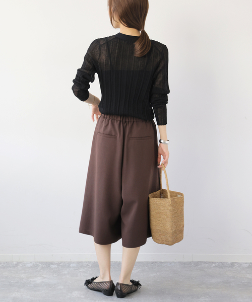 Torrazzo Donna(トラッゾドンナ)の「【TORRAZZO DONNA/トラッゾドンナ】クールタッチVネックニットカーディガン(カーディガン/ボレロ・レディース・ブラック/イエロー/ブルー・FREE)」の6枚目の写真