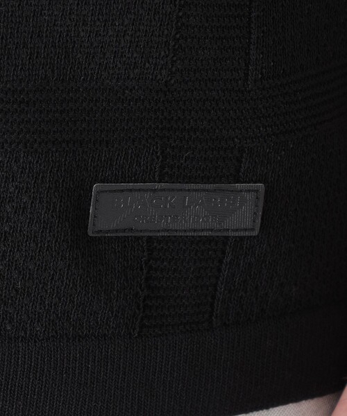 BLACK LABEL CRESTBRIDGE（ブラックレーベル・クレストブリッジ）の「シャドーチェックニットシャツカーディガン（シャツ/ブラウス・メンズ・グリーン系その他/ブラック・M/L/XL）」の7枚目の写真