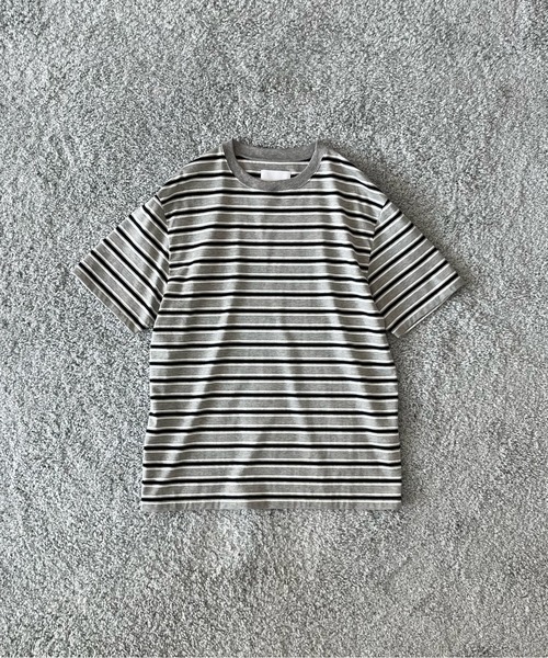 KAIKO(カイコー)の「KAIKO C neck border t-shirts(Tシャツ/カットソー・メンズ・レッド/サックスブルー・1/2)」の5枚目の写真