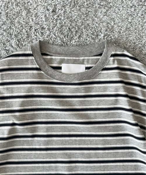 KAIKO(カイコー)の「KAIKO C neck border t-shirts(Tシャツ/カットソー・メンズ・レッド/サックスブルー・1/2)」の6枚目の写真