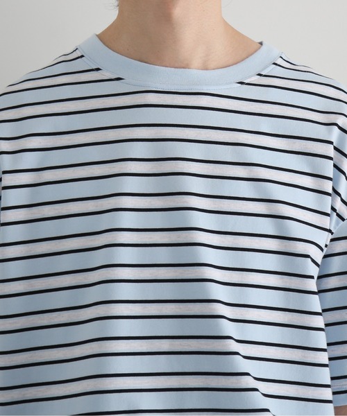 KAIKO(カイコー)の「KAIKO C neck border t-shirts(Tシャツ/カットソー・メンズ・レッド/サックスブルー・1/2)」の10枚目の写真