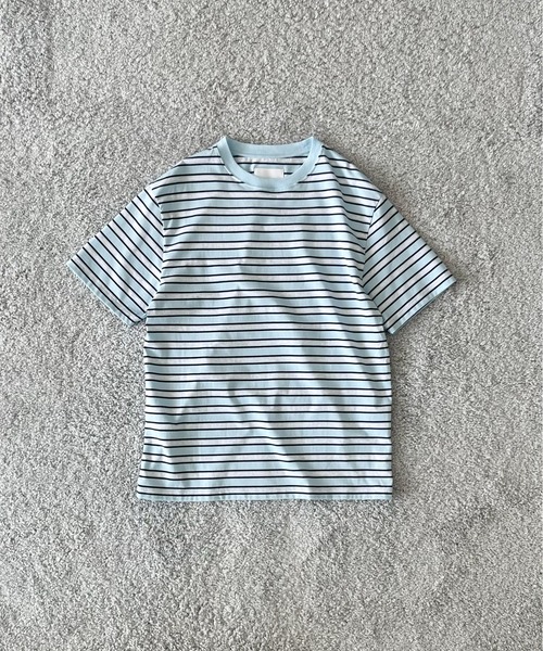 KAIKO(カイコー)の「KAIKO C neck border t-shirts(Tシャツ/カットソー・メンズ・レッド/サックスブルー・1/2)」の11枚目の写真
