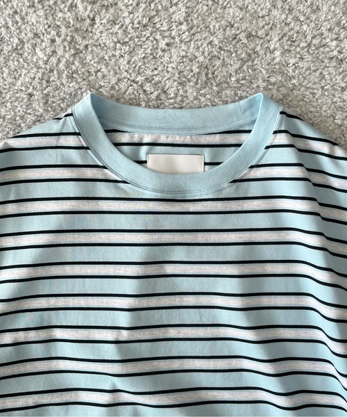 KAIKO(カイコー)の「KAIKO C neck border t-shirts(Tシャツ/カットソー・メンズ・レッド/サックスブルー・1/2)」の12枚目の写真