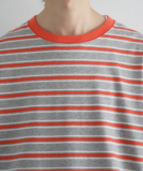 KAIKO(カイコー)の「KAIKO C neck border t-shirts(Tシャツ/カットソー・メンズ・レッド/サックスブルー・1/2)」の15枚目の写真