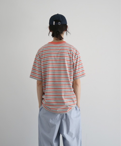 KAIKO(カイコー)の「KAIKO C neck border t-shirts(Tシャツ/カットソー・メンズ・レッド/サックスブルー・1/2)」の16枚目の写真