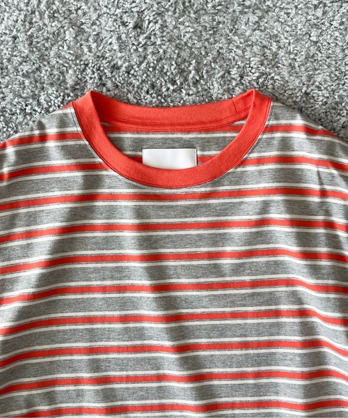 KAIKO(カイコー)の「KAIKO C neck border t-shirts(Tシャツ/カットソー・メンズ・レッド/サックスブルー・1/2)」の18枚目の写真
