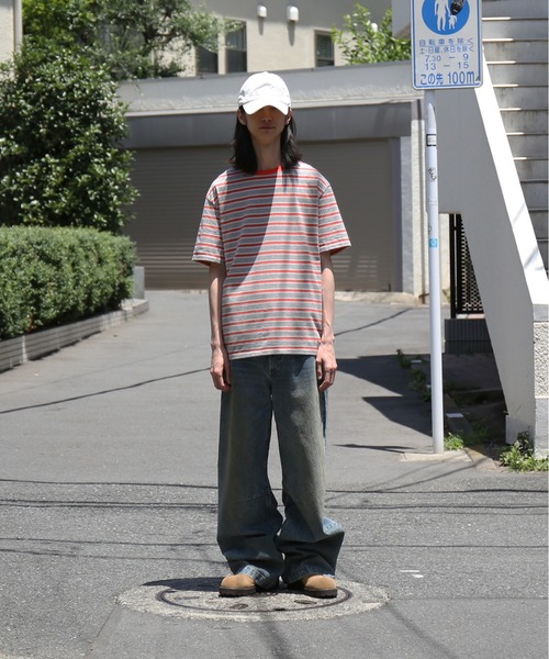 KAIKO(カイコー)の「KAIKO C neck border t-shirts(Tシャツ/カットソー・メンズ・レッド/サックスブルー/グレー・1/2)」の22枚目の写真