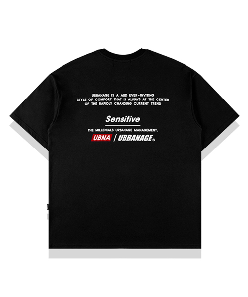 URBANAGE(アーバンエイジ)の「ニュートロシグニチャーオーバー半袖Tシャツ_ブラック(Tシャツ/カットソー・レディース・その他・MEDIUM/LARGE)」の2枚目の写真