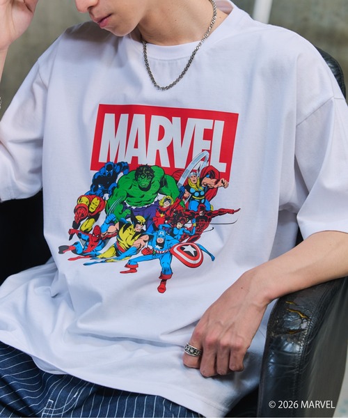 ザ　マーベルズ tシャツ 劇場版　L MARVEL / マーベル 】 Assembly Tee / アセンブリ / Black Panther