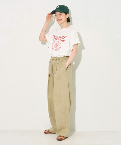 FREAK'S STORE(フリークスストア)の「ベイカーワイド イージーパンツ(その他パンツ・レディース・ベージュ/オフホワイト/ブラウン・フリ-)」の17枚目の写真