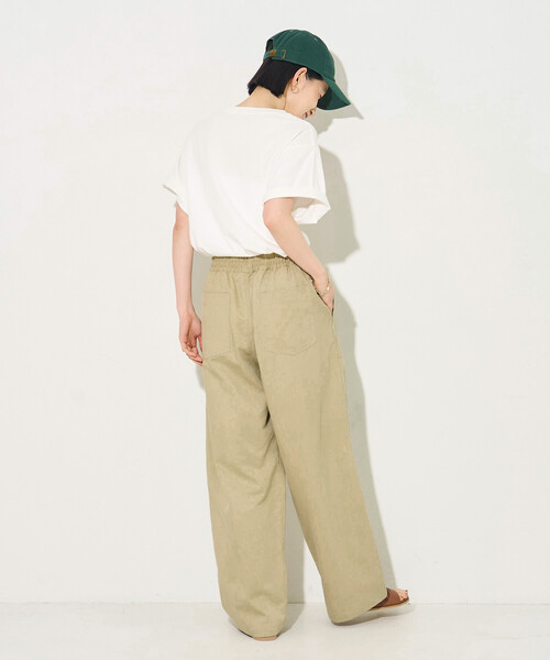 FREAK'S STORE(フリークスストア)の「ベイカーワイド イージーパンツ(その他パンツ・レディース・ベージュ/オフホワイト/ブラウン・フリ-)」の18枚目の写真