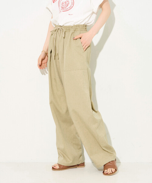 FREAK'S STORE(フリークスストア)の「ベイカーワイド イージーパンツ(その他パンツ・レディース・ベージュ/オフホワイト/ブラウン・フリ-)」の20枚目の写真