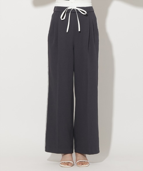 WILLSELECTION(ウィルセレクション)の「サイドレースダブルウエストツータックパンツ(その他パンツ・レディース・サックスブルー/ベージュ/ネイビー・FREE)」の12枚目の写真